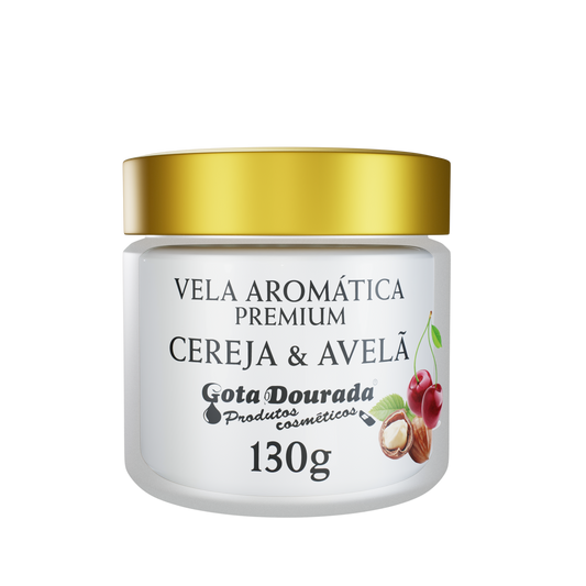 Vela Aromática Premium - Cereja & Avelã