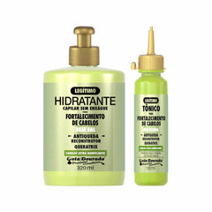 Kit Creme Para Pentear + Tônico Fortalecimento Antiqueda