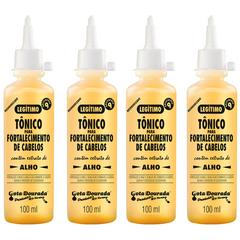 Kit 4 Tônicos Fortalecimento Tradicional Gota Dourada 100ml