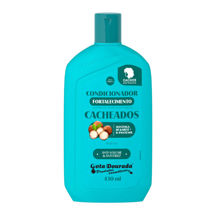 Condicionador Fortalecimento Cacheados Gota Dourada 430 ml