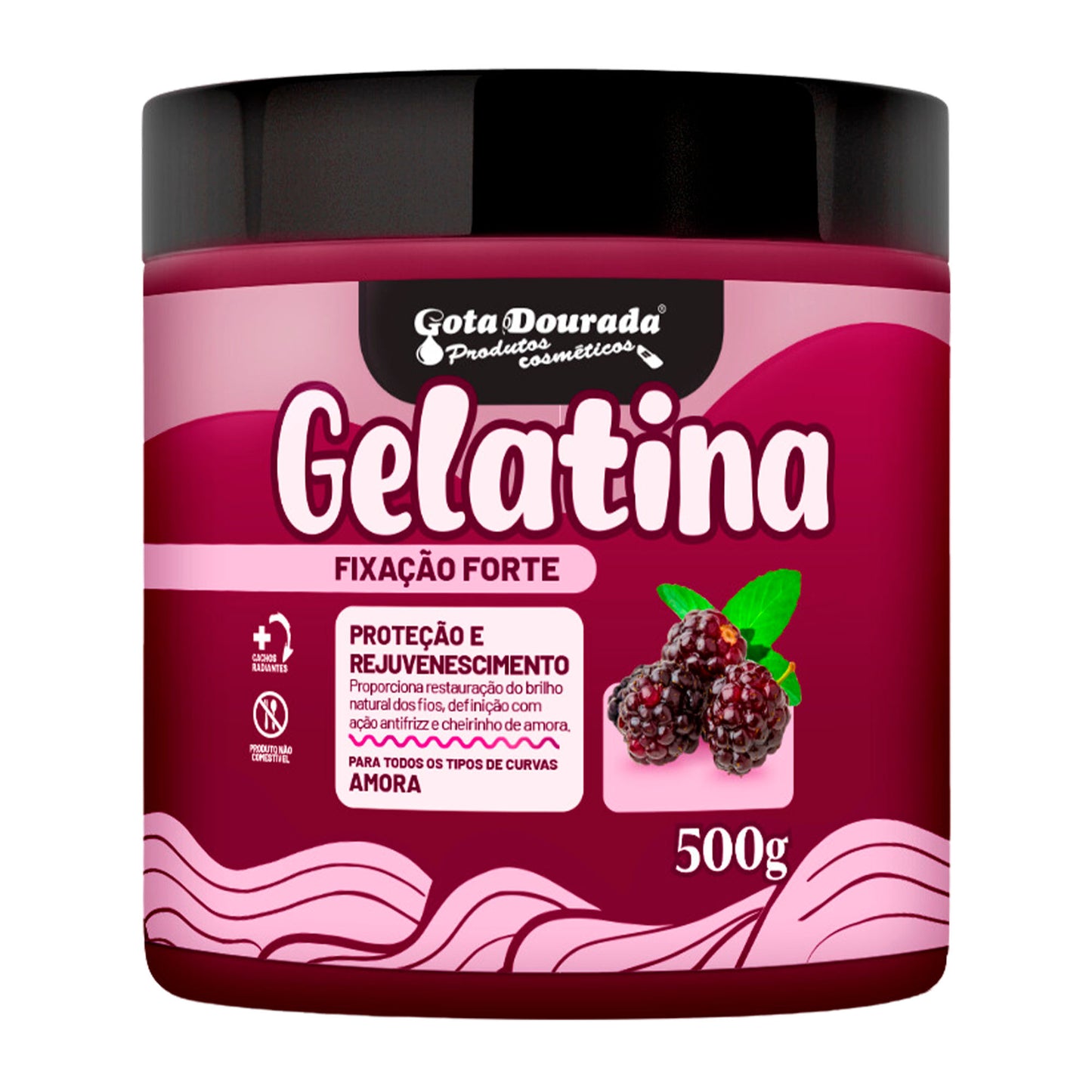 Gelatina de Amora Gota Dourada 500g