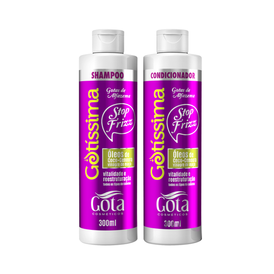 Kit Gotíssima Gotas de Alfazema Gota Dourada Shampoo + Condicionador 300ml