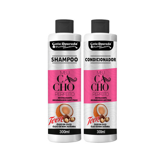 Kit Meu Cacho Perfeito Óleo de Coco e Macadâmia Shampoo + Condicionador 300ml