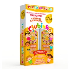 Kit Infantil Clubinho Cacheados Gota Dourada 340 ml