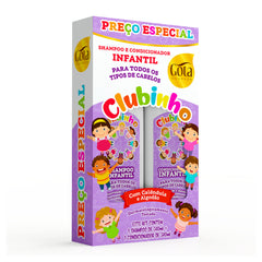 Kit Infantil Clubinho Todos os Tipos de Cabelo 340 ml