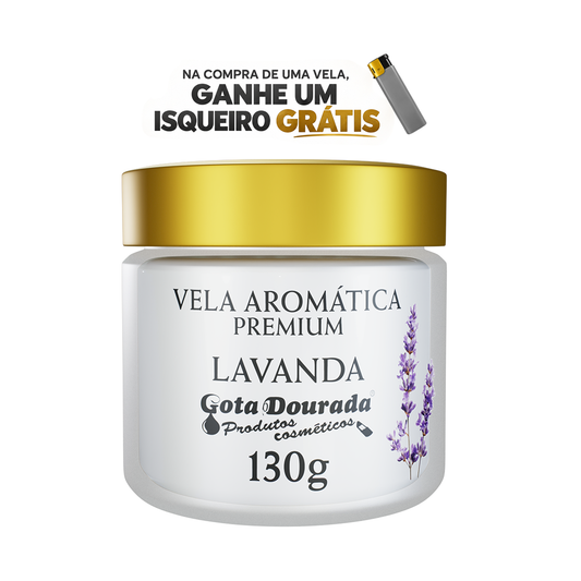 Vela Aromática Premium - Lavanda