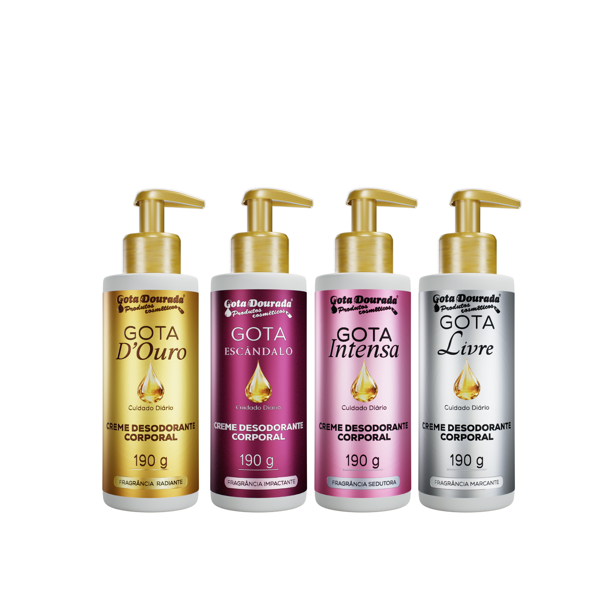 Kit Creme Desodorante Corporal - Coleção Completa