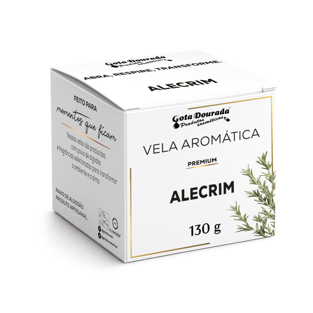 Vela Aromática Premium - Alecrim