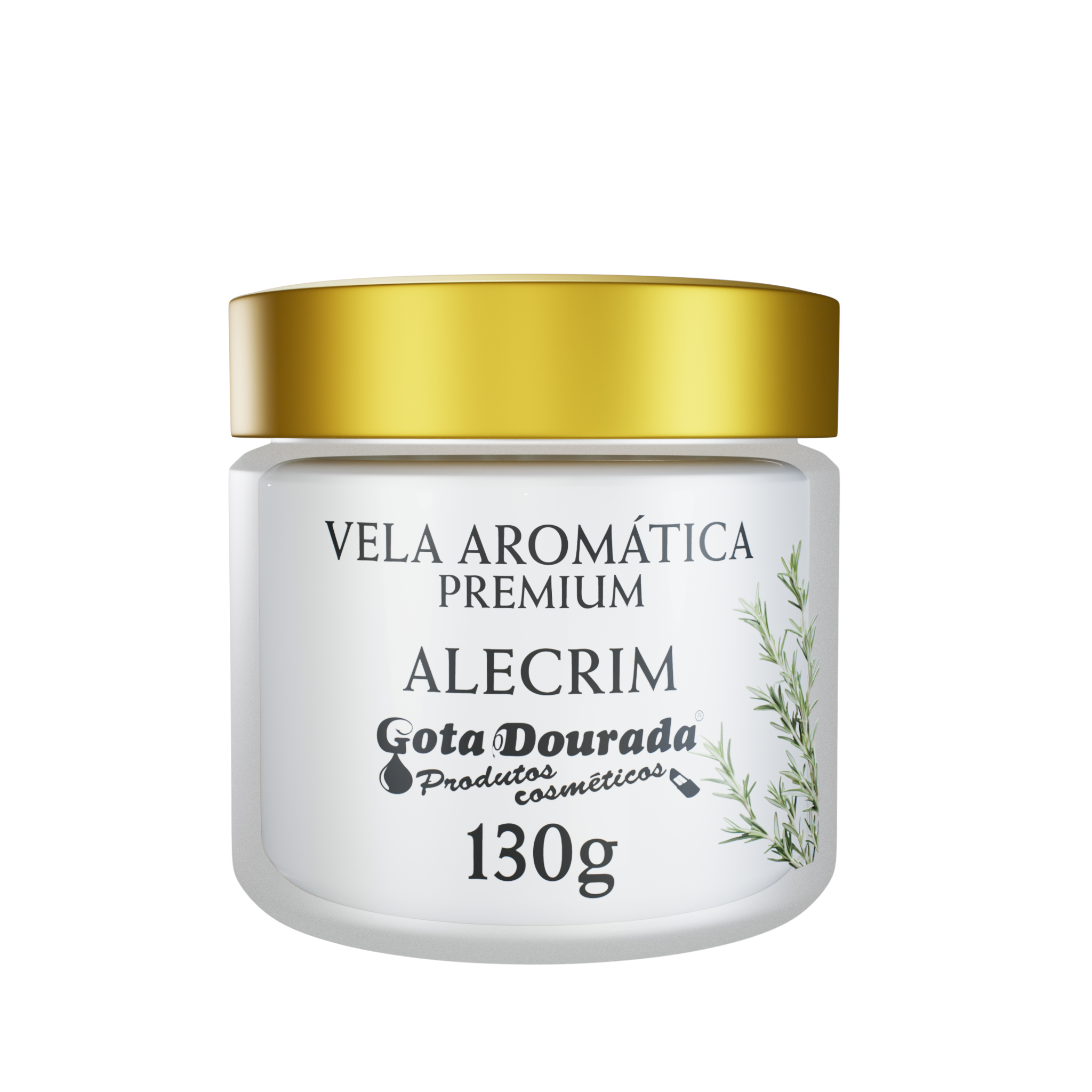 Vela Aromática Premium - Alecrim