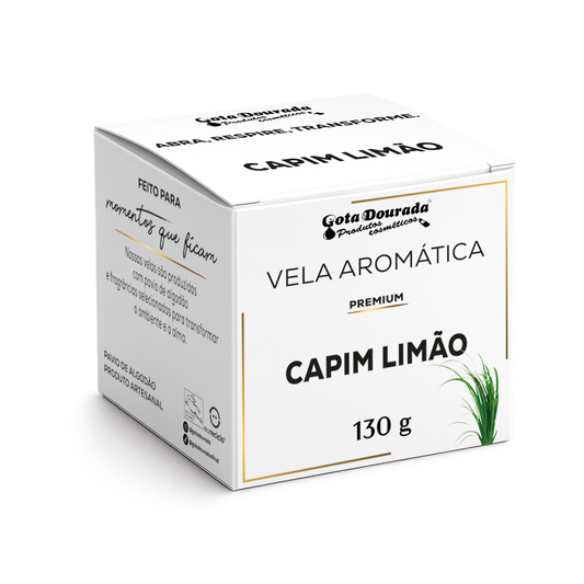 Vela Aromática Premium - Capim Limão