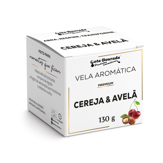 Vela Aromática Premium - Cereja & Avelã