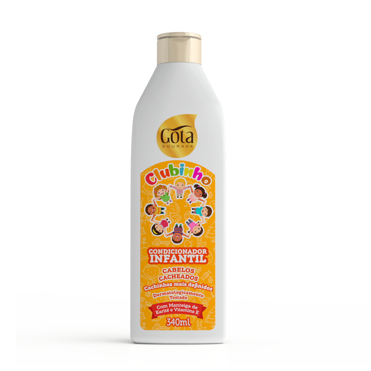 Condicionador Infantil Clubinho Para Cabelos Cacheados 340ml