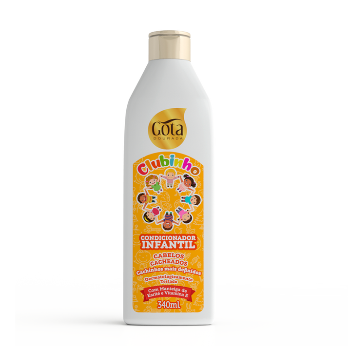 Condicionador Infantil Clubinho Para Cabelos Cacheados 340ml