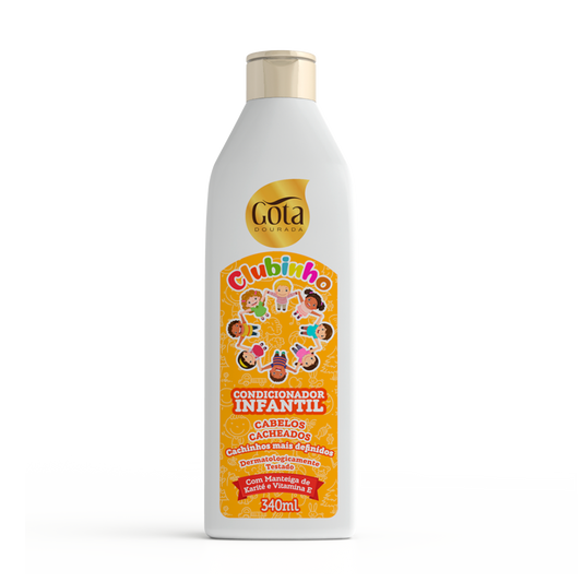 Condicionador Infantil Clubinho Para Cabelos Cacheados 340ml