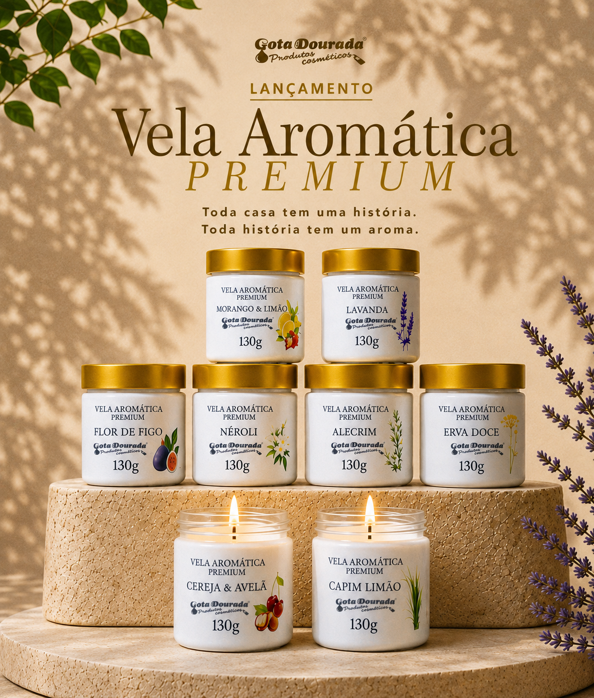 Vela Aromática Premium - Erva-Doce