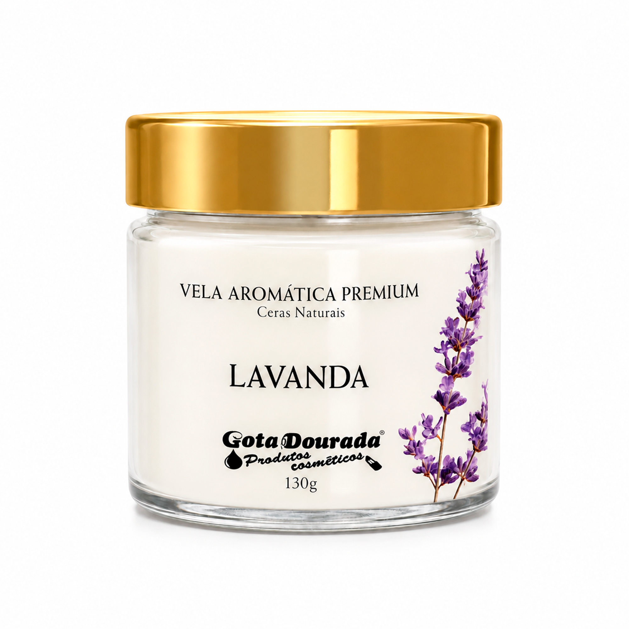 Kit Body Splash + Vela Aromática Lavanda + Caixa para Presente