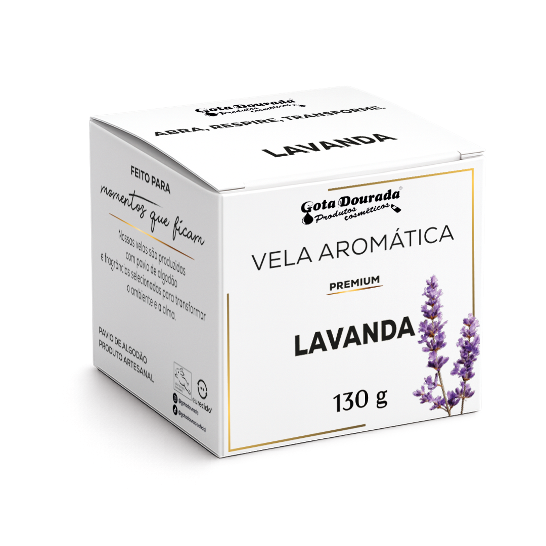 Trio de Velas Premium - Lavanda , Néroli e Erva Doce
