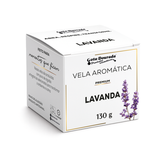 Vela Aromática Premium - Lavanda