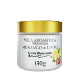 Trio de Velas Premium - Capim Limão, Alecrim e Morango com Limão