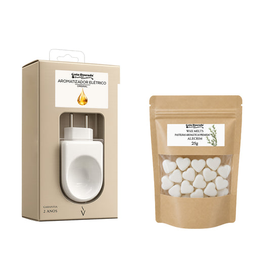 Kit Aromatizador Porcelana + Wax Melt Alecrim