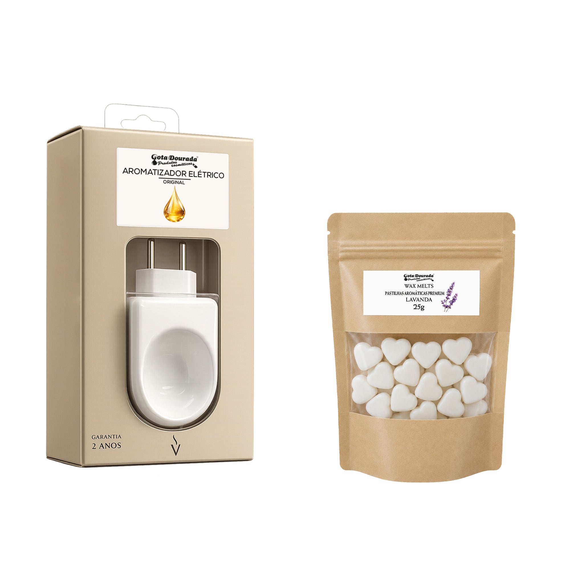 Kit Aromatizador Elétrico de Original + Pastilhas Aromáticas - Wax Melt Lavanda