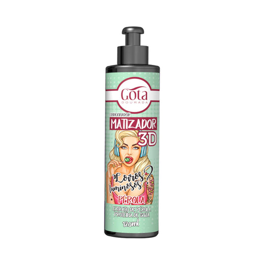 Matizador Condicionador 3D Pérola Gota Dourada120 ml