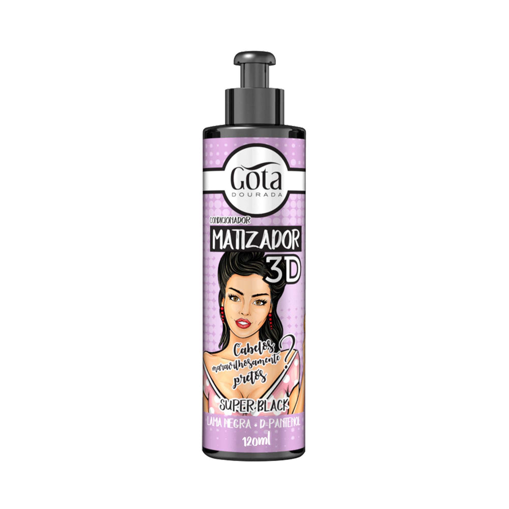 Matizador Condicionador Super Black Gota Dourada 120 ml