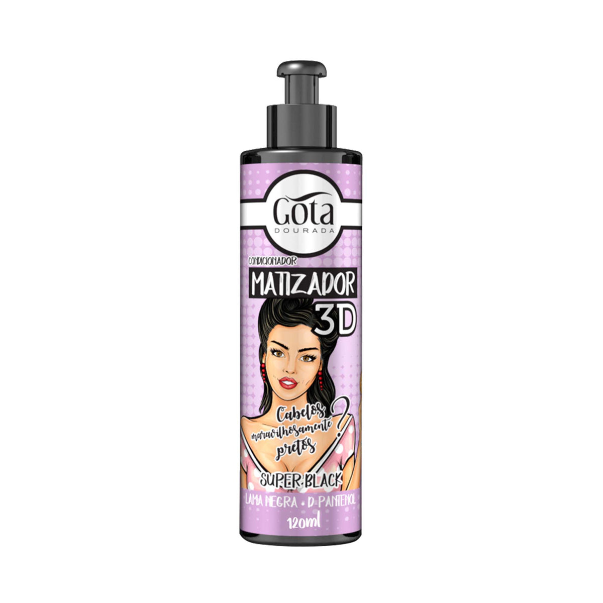 Matizador Condicionador Super Black Gota Dourada 120 ml