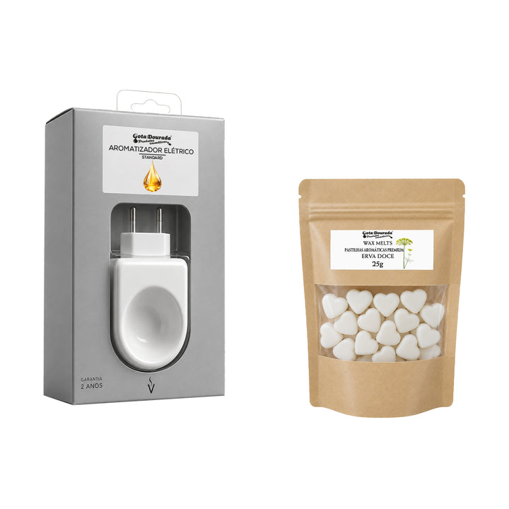 Kit Aromatizador + Wax Melt Erva-Doce