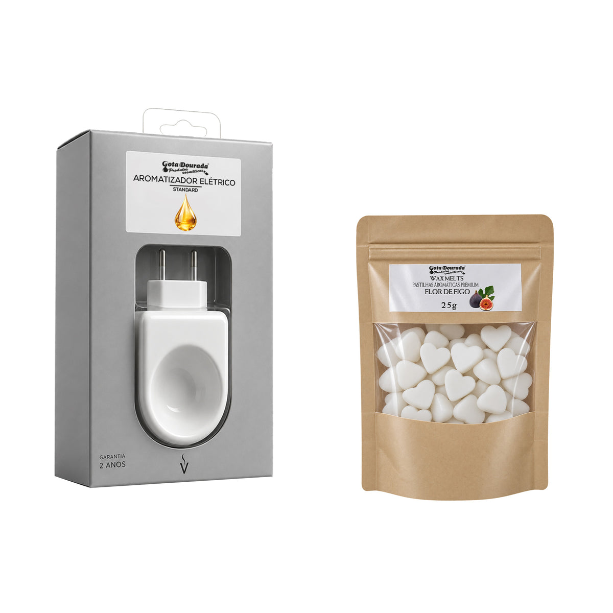 Kit Aromatizador + Wax Melt Flor de Figo