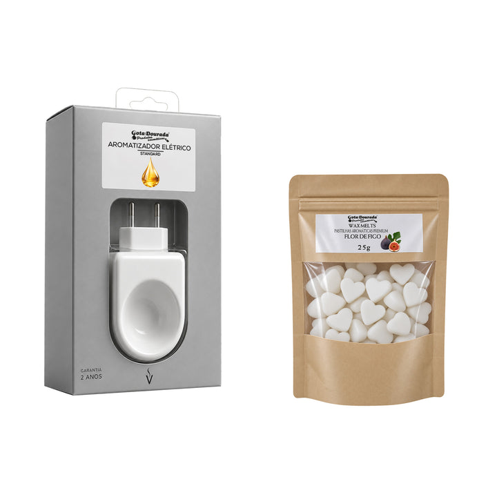 Kit Aromatizador + Wax Melt Flor de Figo