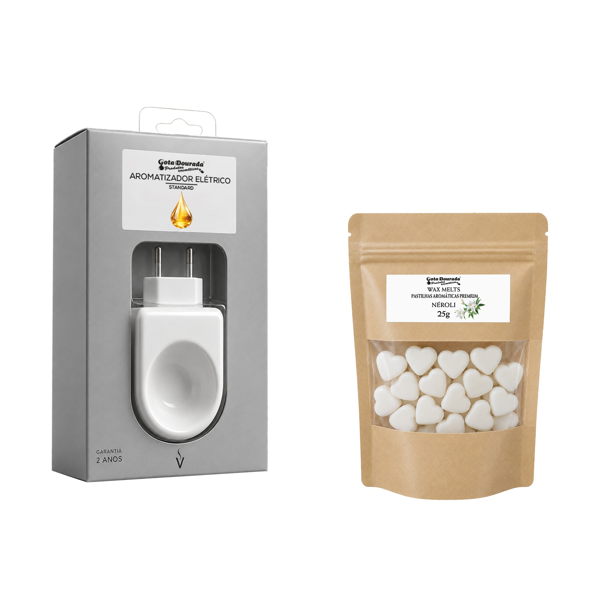 Kit Aromatizador Elétrico Standard + Pastilhas Aromáticas - Wax Melt Néroli