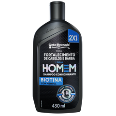 Shampoo 2 em 1 Homem 430ml - Gota Dourada