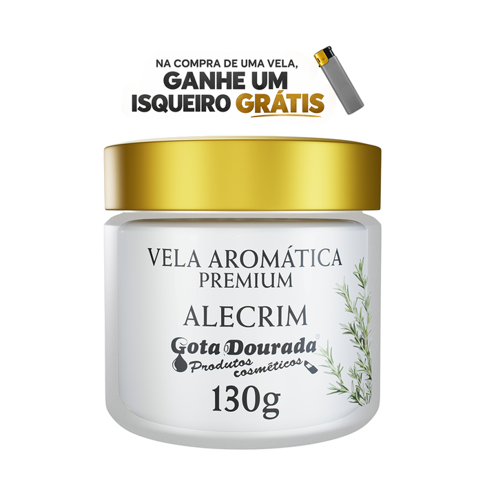 Vela Aromática Premium - Alecrim