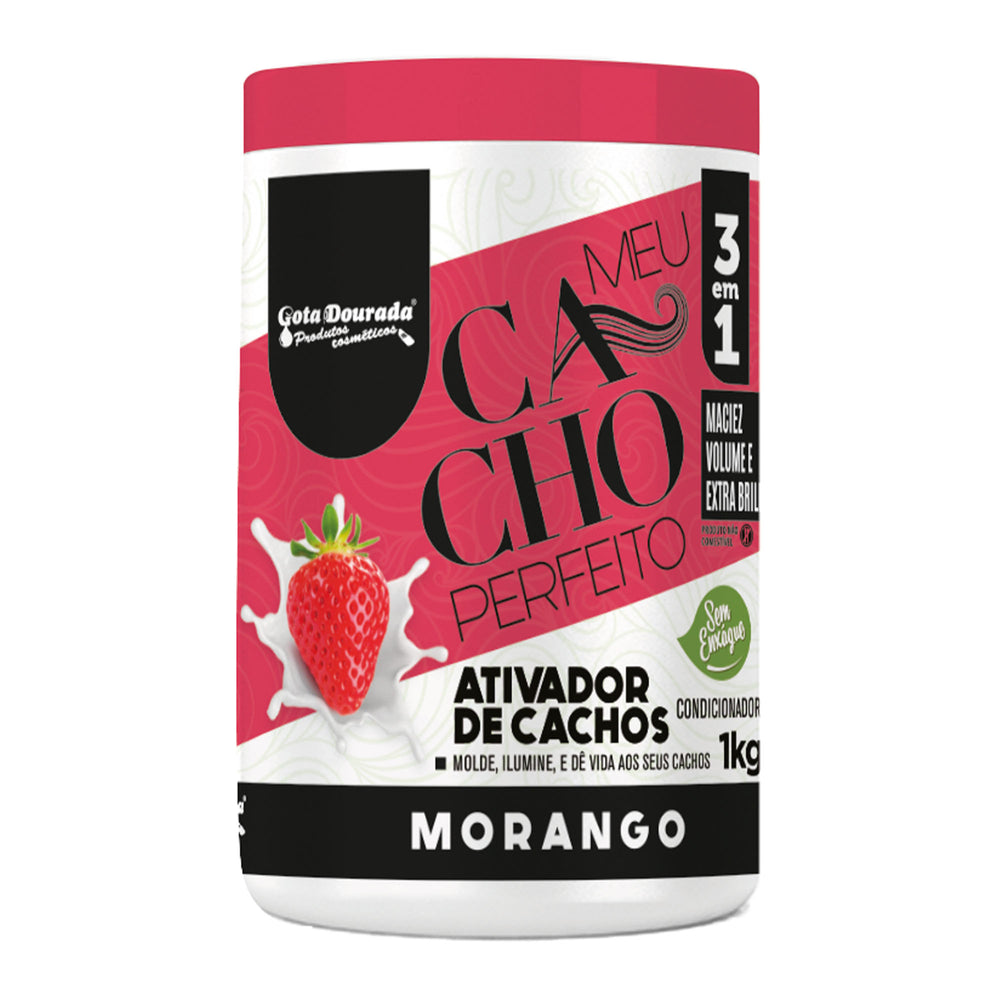 Ativador de Cachos Meu Cacho Perfeito Morango 1 Kg