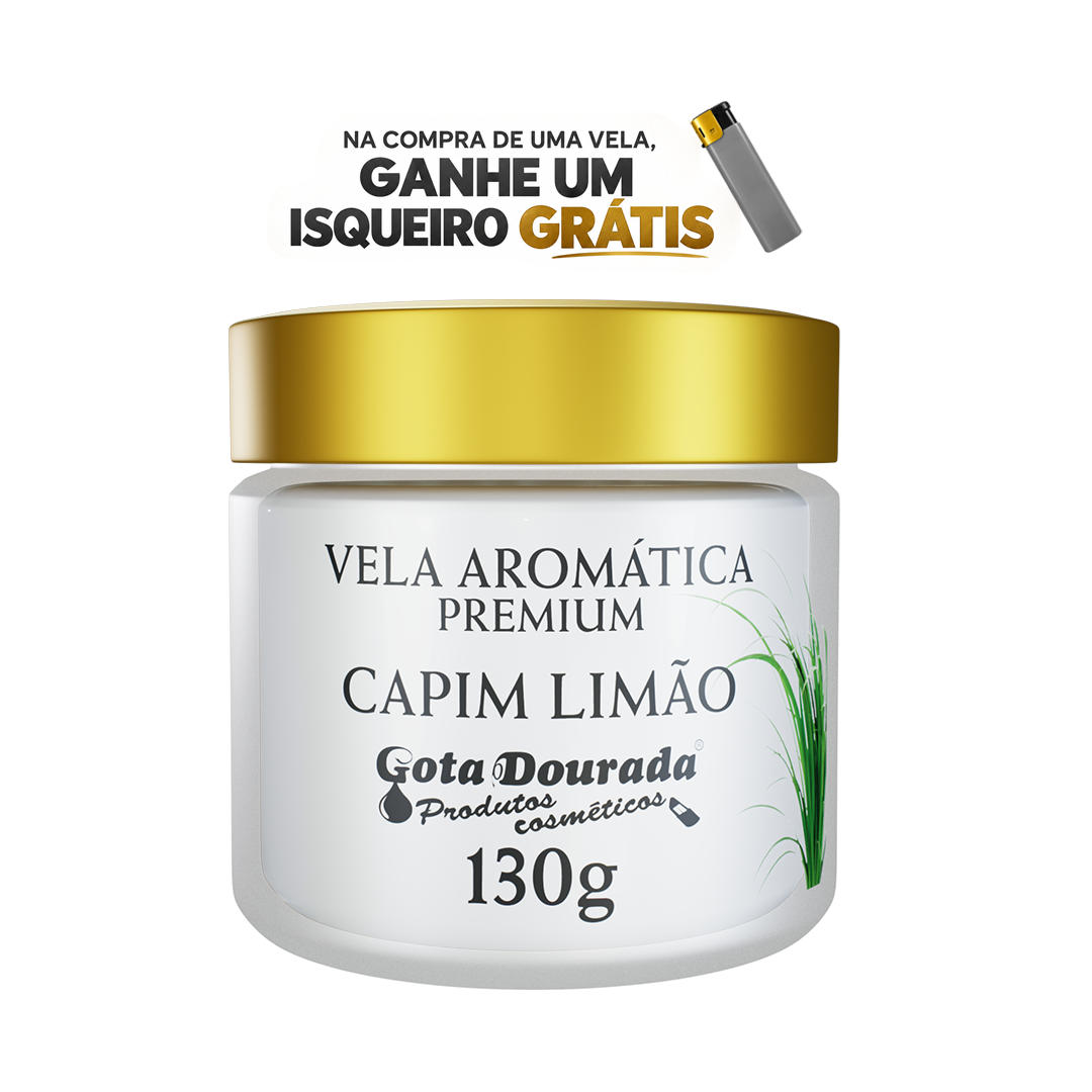 Vela Aromática Premium - Capim Limão