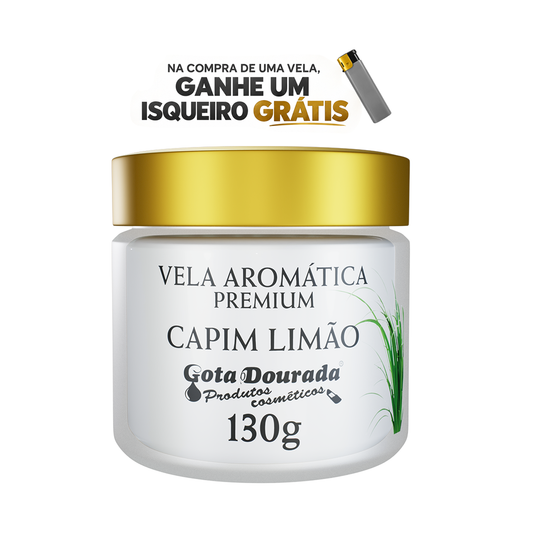 Vela Aromática Premium - Capim Limão