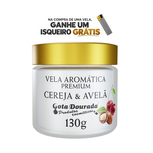 Vela Aromática Premium - Cereja & Avelã