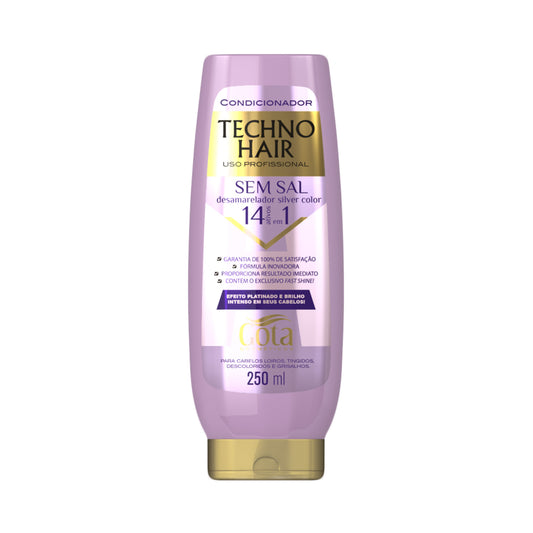 Kit Techno Hair Desamarelador Shampoo + Condicionador 250ml + Máscara Capilar 500g