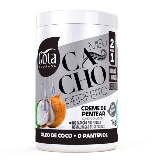 Creme de Pentear Meu Cacho Perfeito Óleo de Coco 1 Kg
