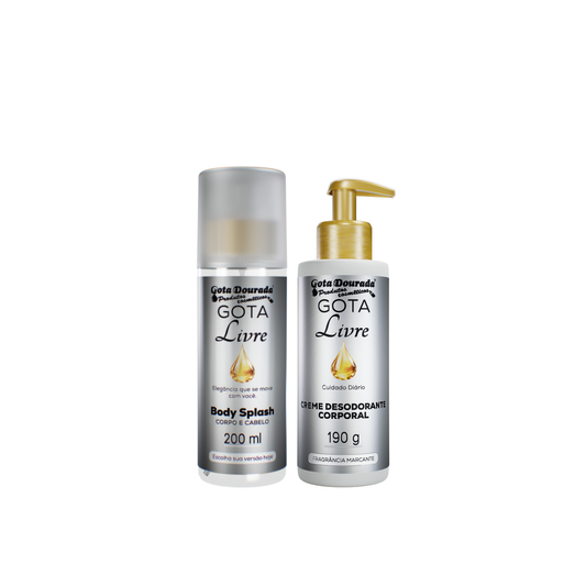 Kit Gota Livre – Body Splash + Creme Desodorante Corporal