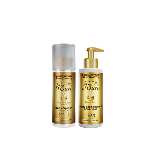 Kit Gota D´ouro – Body Splash + Creme Desodorante Corporal