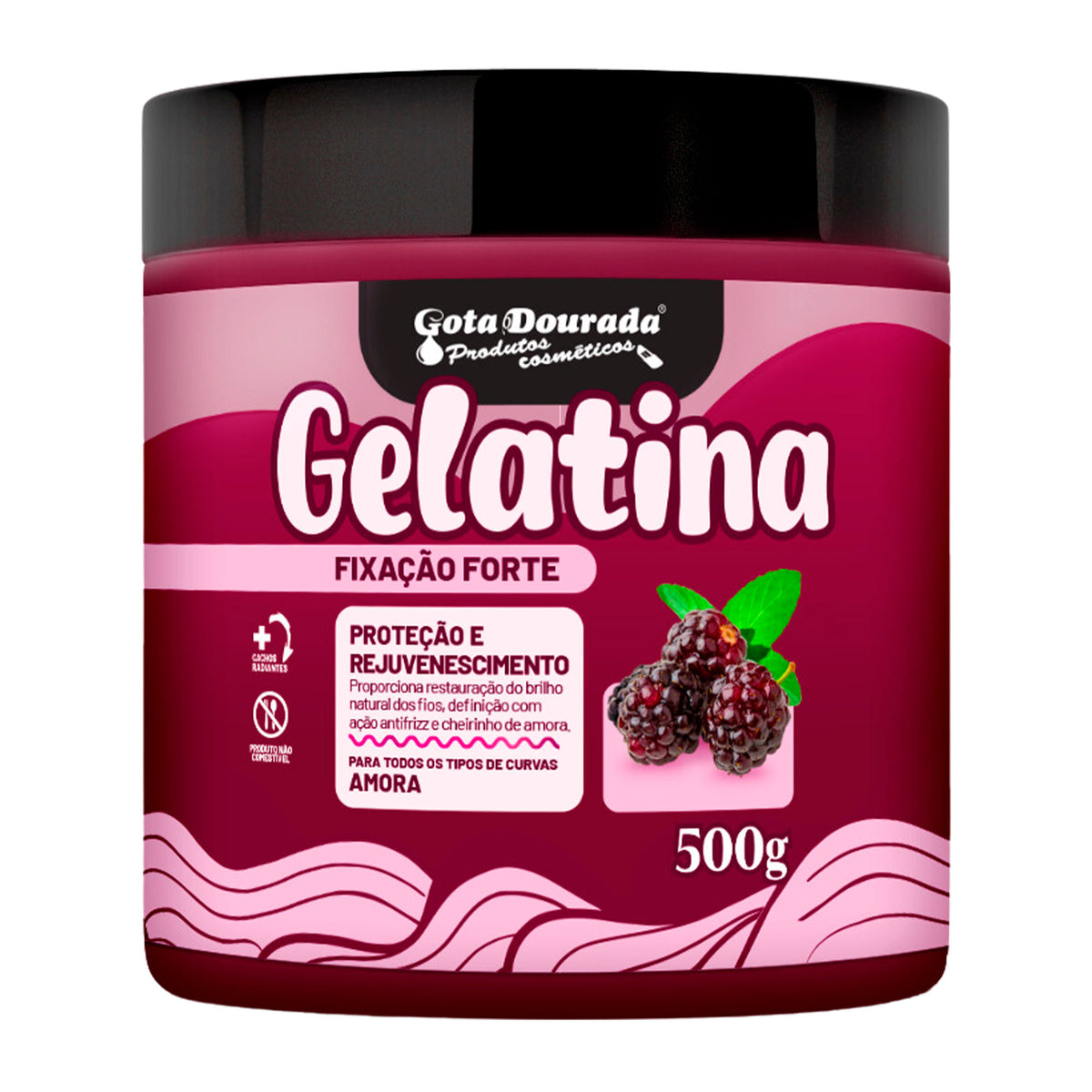 Gelatina de Amora Gota Dourada 500g