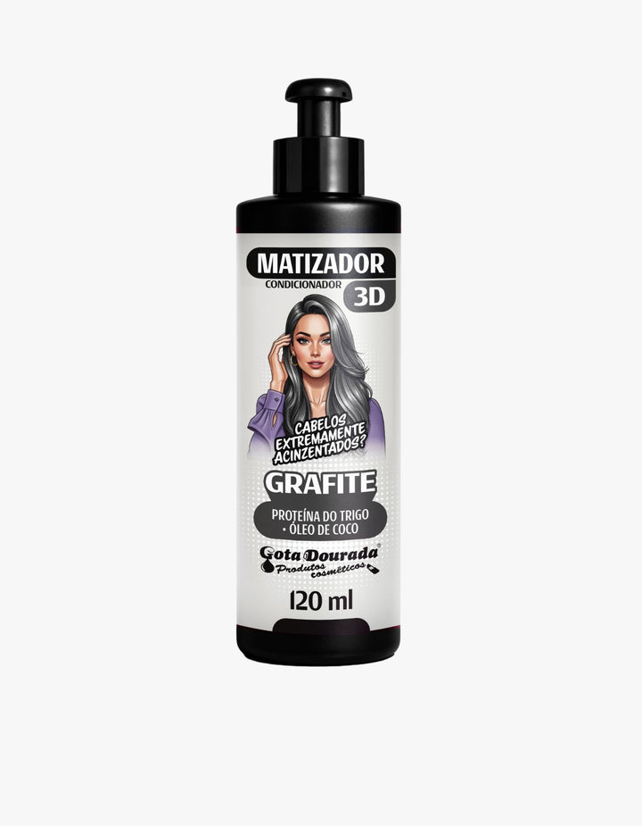 Matizador Condicionador 3D Grafite Gota Dourada 120 ml