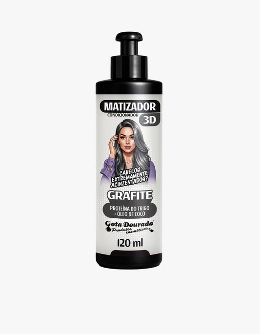 Matizador Condicionador 3D Grafite Gota Dourada 120 ml