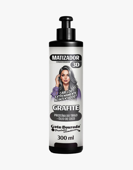 Matizador Condicionador 3D Grafite Gota Dourada 300 ml