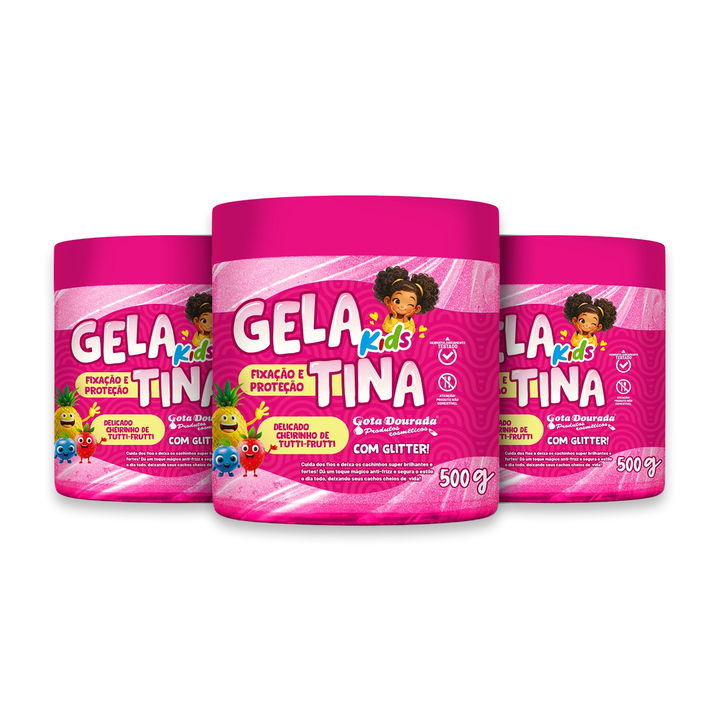 Kit Gelatina Kids Tutti Frutti 3 Unidades