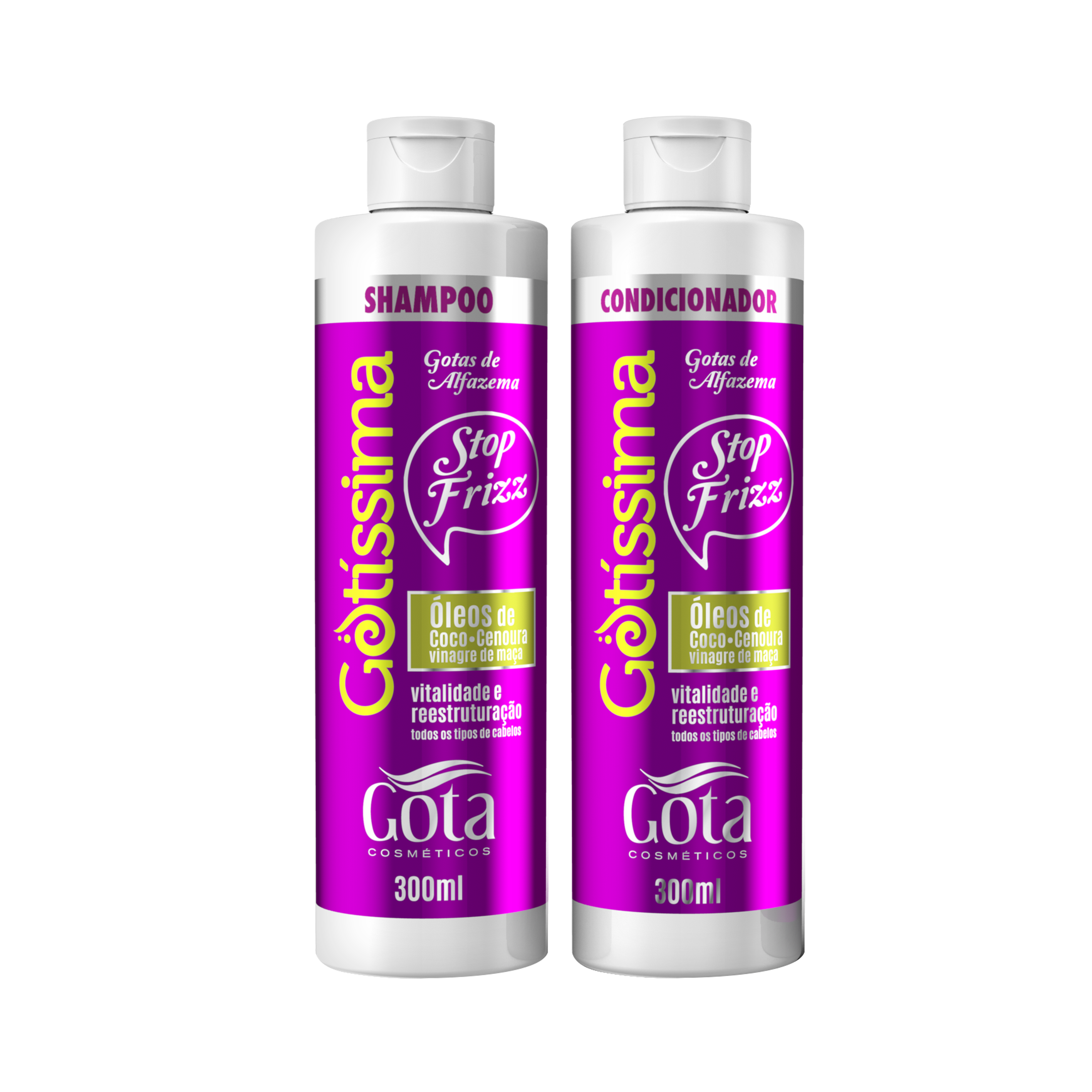 Kit Gotíssima Gotas de Alfazema Gota Dourada Shampoo + Condicionador 300ml