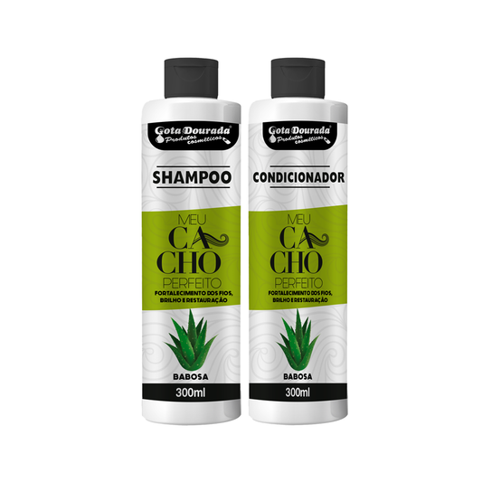 Kit Meu Cacho Perfeito Óleo de Babosa Shampoo + Condicionador 300ml