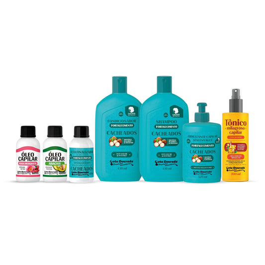 Kit Cachos Milagrosos Gota Dourada